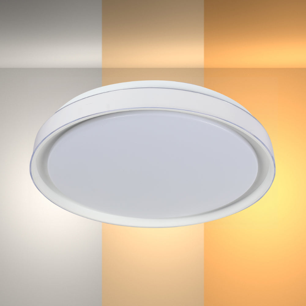 Modern Flush Mount Ceiling Light with Triple Light Diffusion, LED Flush Ceiling Light, TEKLED 2