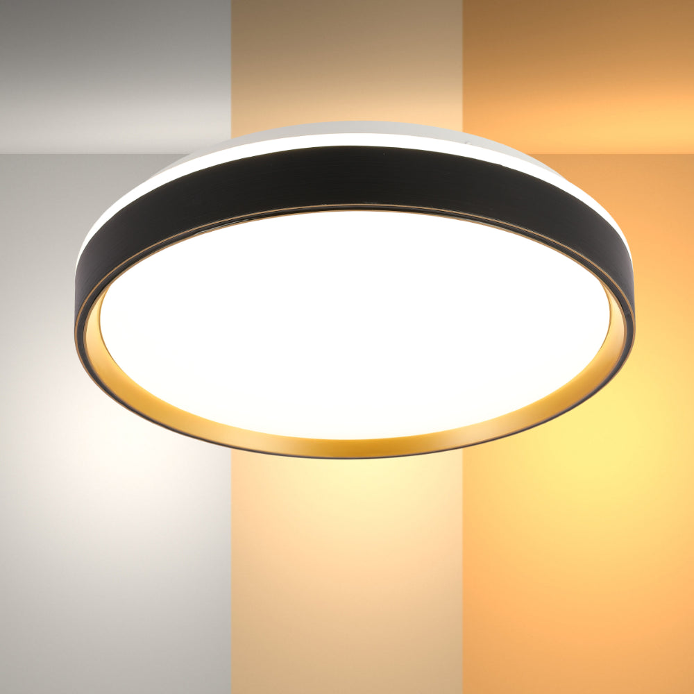 Modern Halo Effect LED Ceiling Light with Color Contrast Design, LED Flush Ceiling Light, TEKLED 1