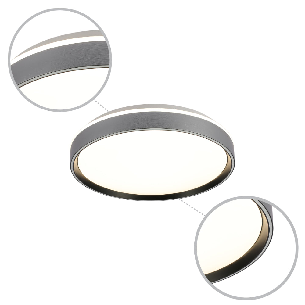 Modern Halo Effect LED Ceiling Light with Color Contrast Design, LED Flush Ceiling Light, TEKLED 17