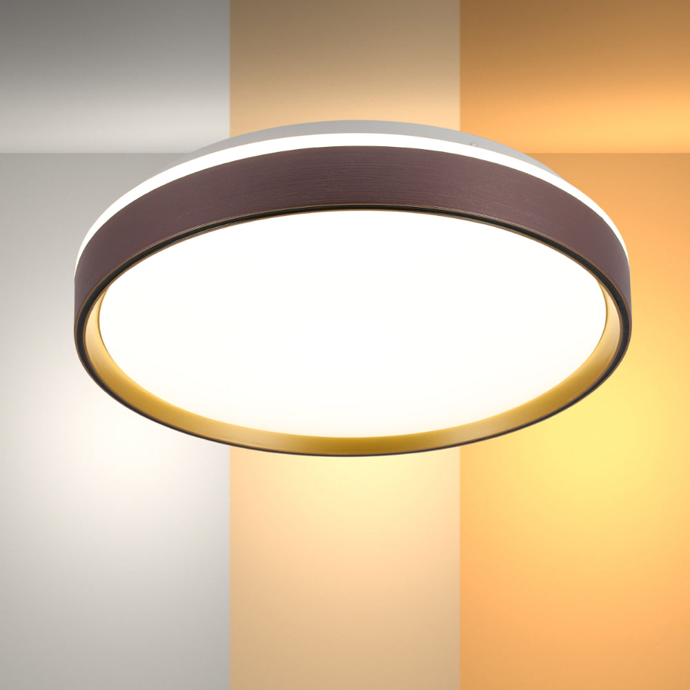 Modern Halo Effect LED Ceiling Light with Color Contrast Design, LED Flush Ceiling Light, TEKLED 3