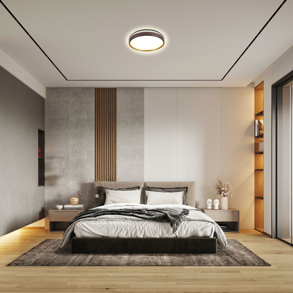 Ceiling Light Color Contemporary Halo Effect LED Ceiling Light with Colour Contrast ...