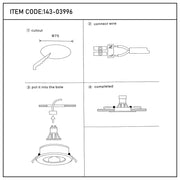 User manual for Nebula Low-Glare Fixed Recessed GU10 Downlight-143-03996