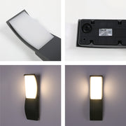 Ola Wavy Rectangle LED Outdoor Wall Light 7W 4000K 7
