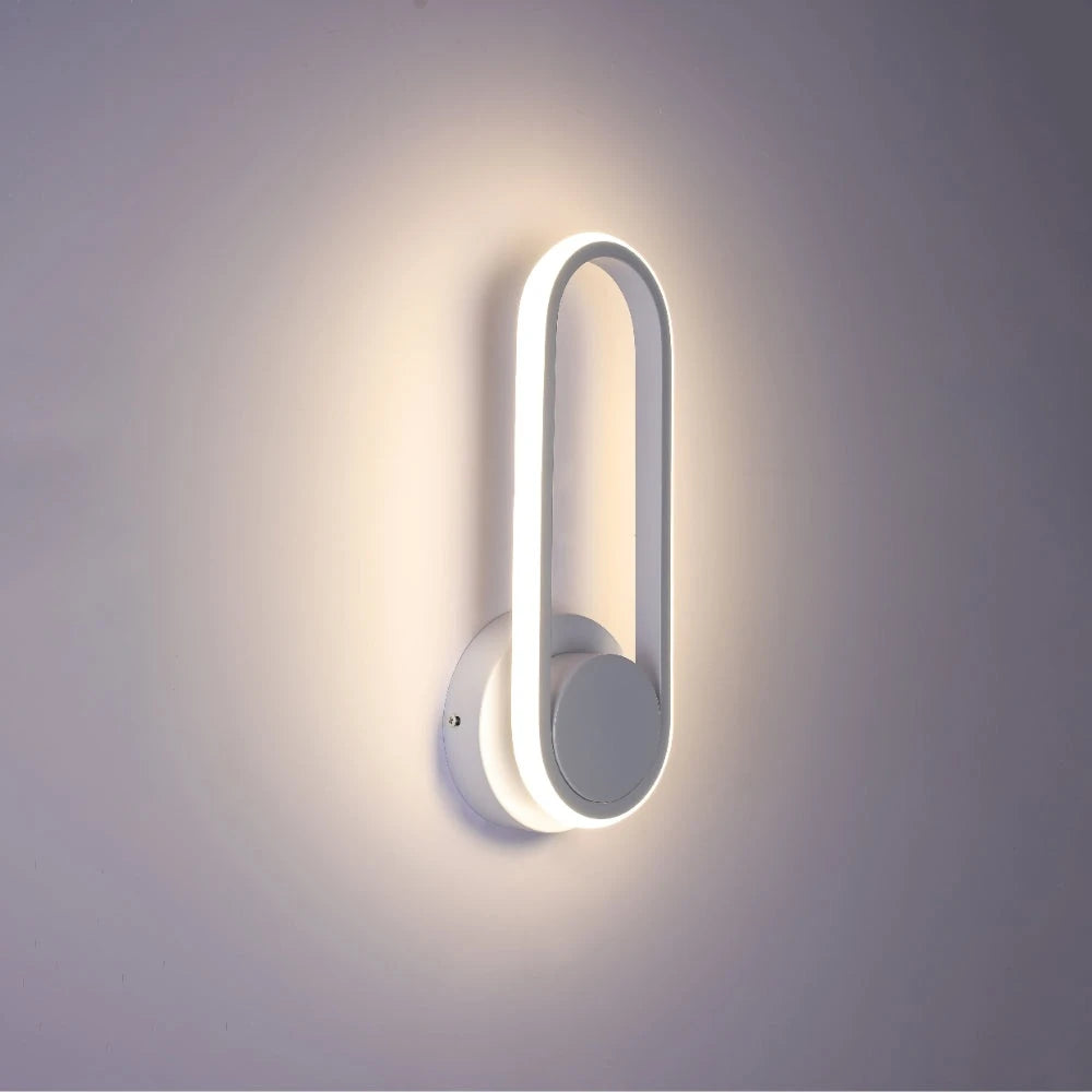 Orbit Ellipse Ambient LED Cool White Wall Sconce Black 2