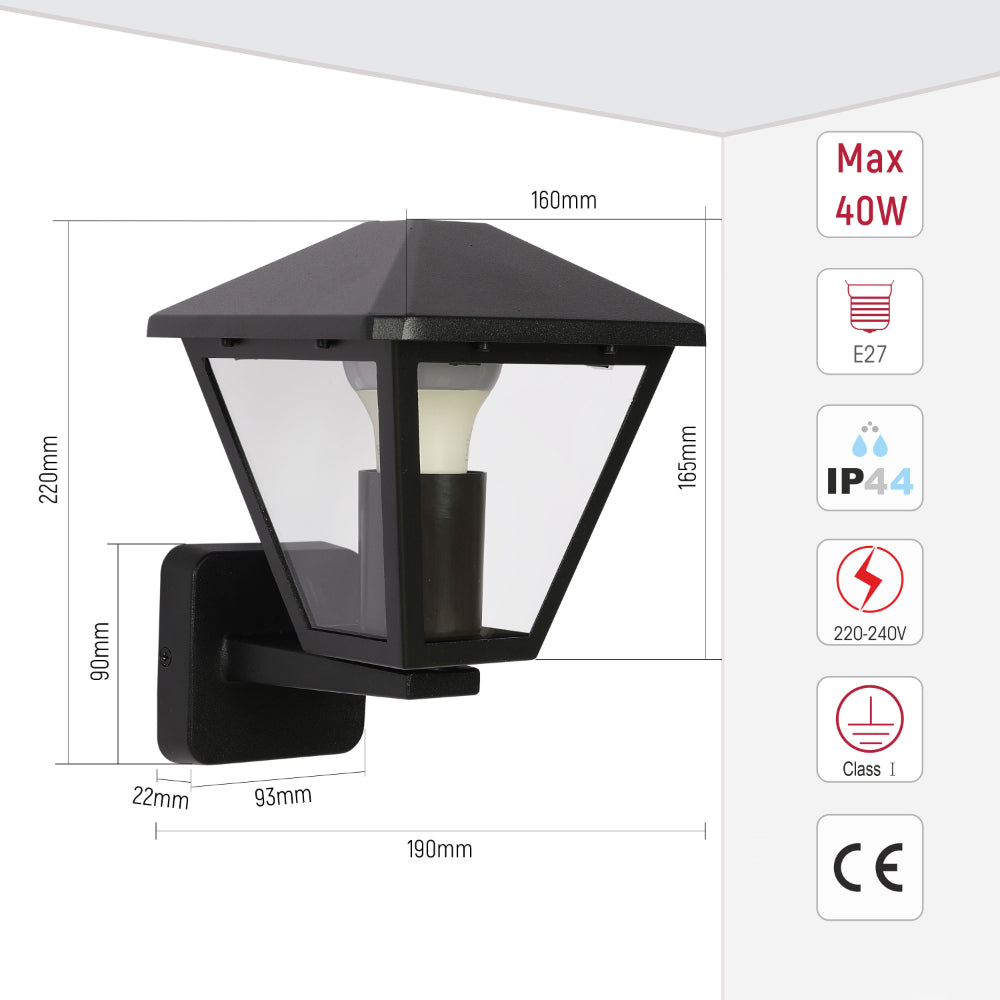 Paravento Outdoor Lantern Wall Light 17