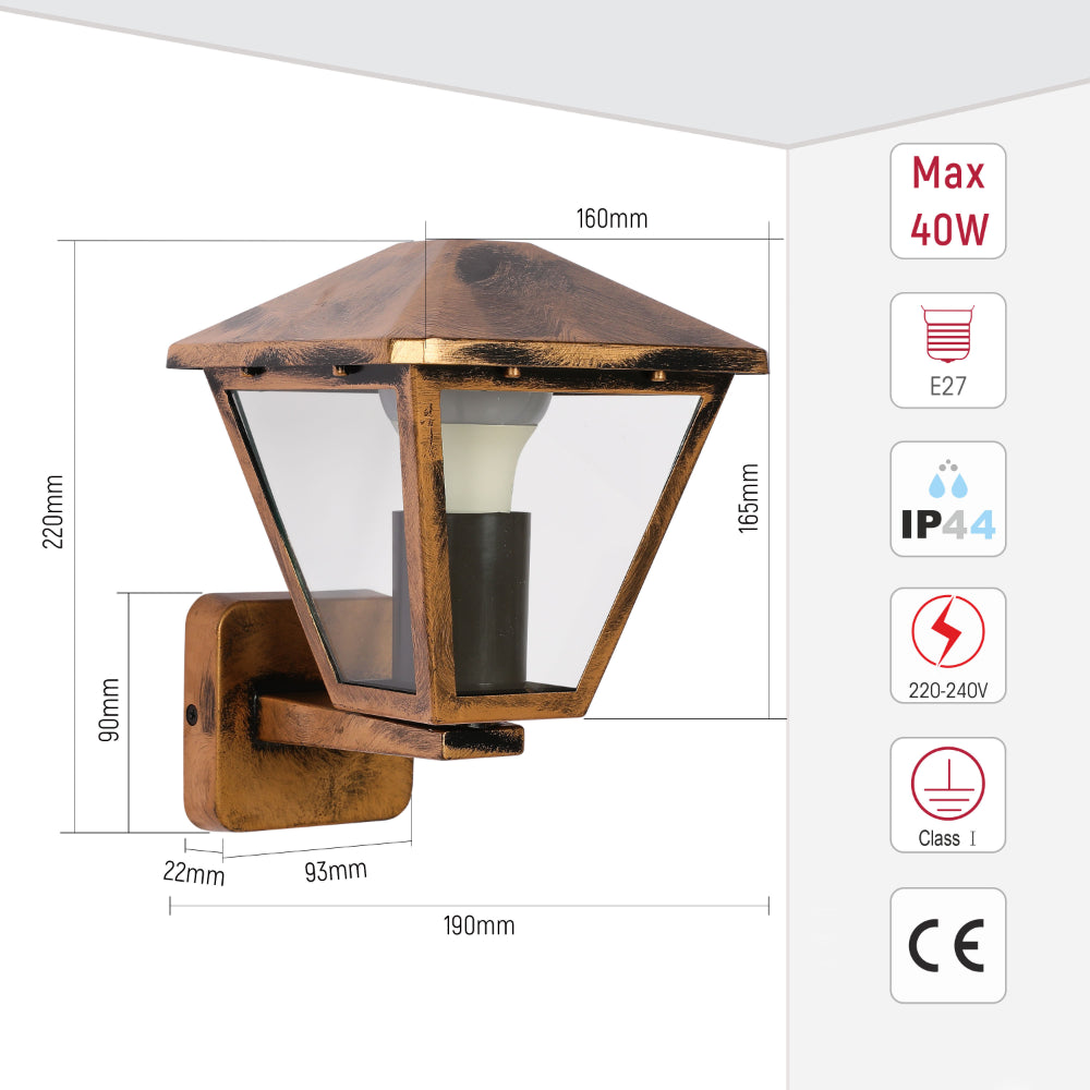 Paravento Outdoor Lantern Wall Light 18