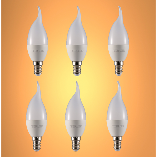 Pisces LED Candle Bulb C37 Tail E14 Small Edison Screw 6W 15