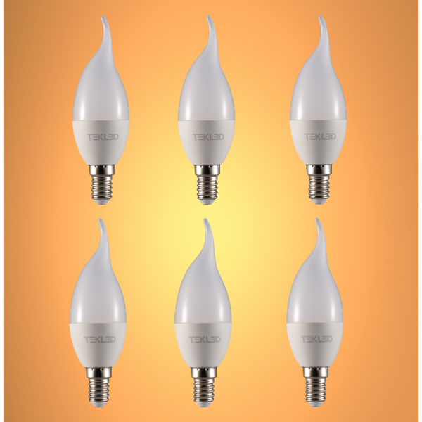 Pisces LED Candle Bulb C37 Tail E14 Small Edison Screw 6W 15