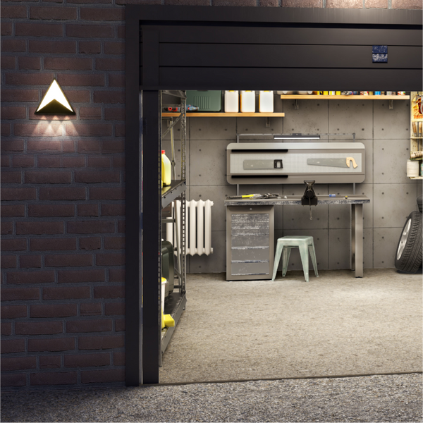 Pyramid Led Pyramid Modern Plastic LED Outdoor Wall Light 15W Cool White | TEKLED