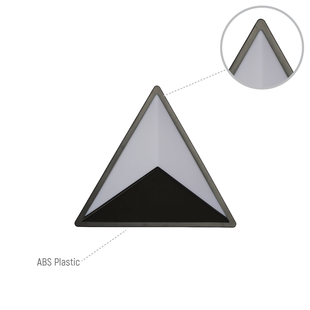 Pyramid Modern Plastic LED Outdoor Wall Light 15W Cool White