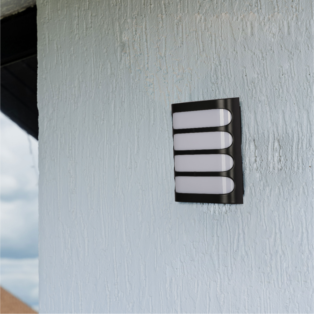 Raccoon Plastic Black LED Outdoor Wall Light 15W Cool White 2