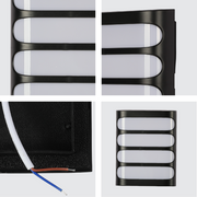 Raccoon Plastic Black LED Outdoor Wall Light 15W Cool White 7
