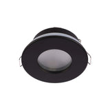 GU10 Downlight Fixture TEKLED Recessed IP65 GU10 Downlight with Junction Box – Black/White-Black-143-03406