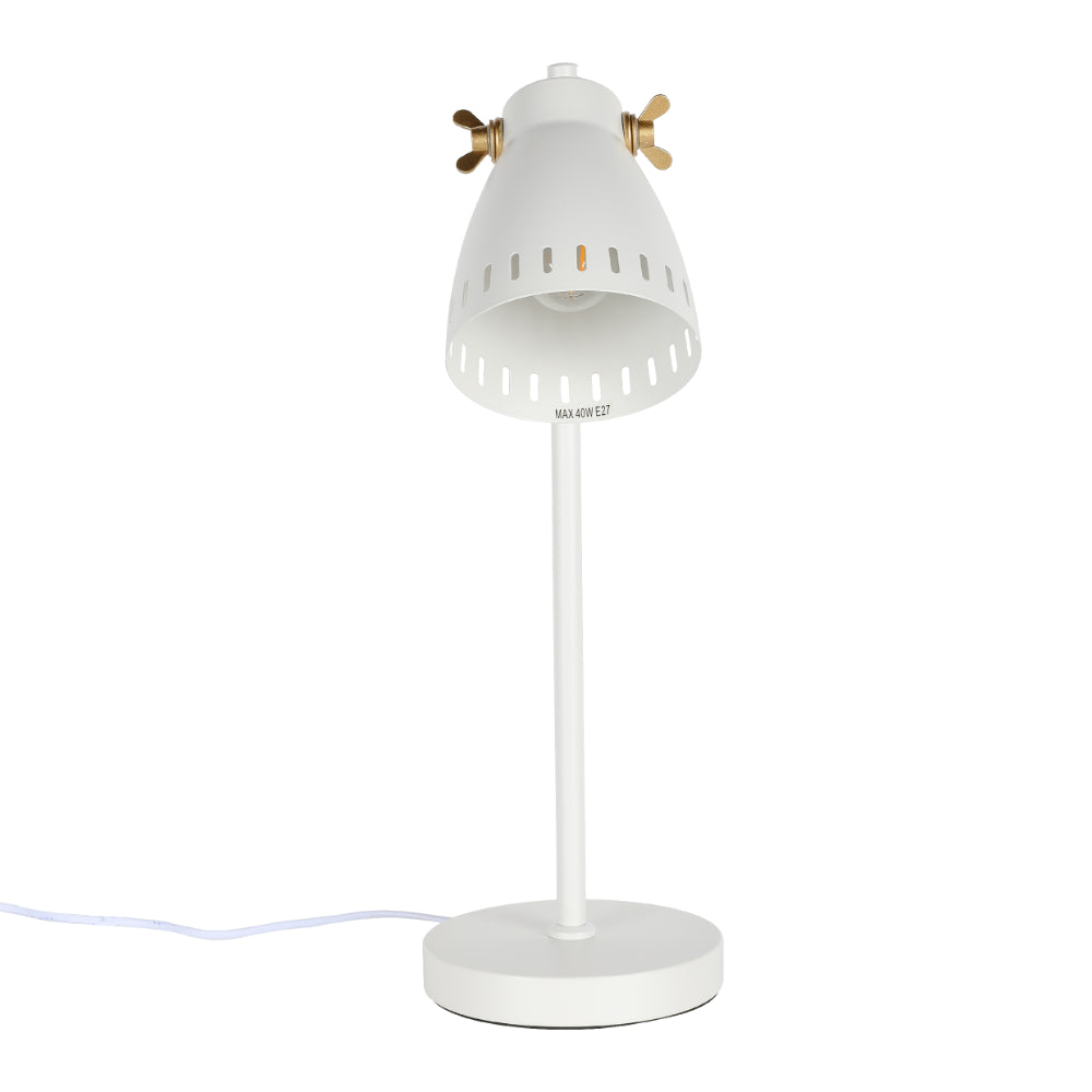 Retro Desk Lamp with Brass Accents 2