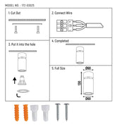 User manual for Rotatable & Tiltable GU10 Surface Mounted Downlight-172-03025