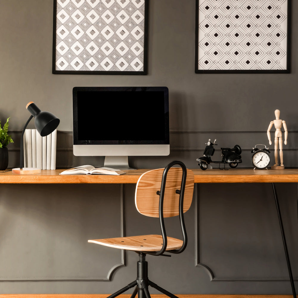 Scandinavian Inspired Table Lamp with Wooden Base 3