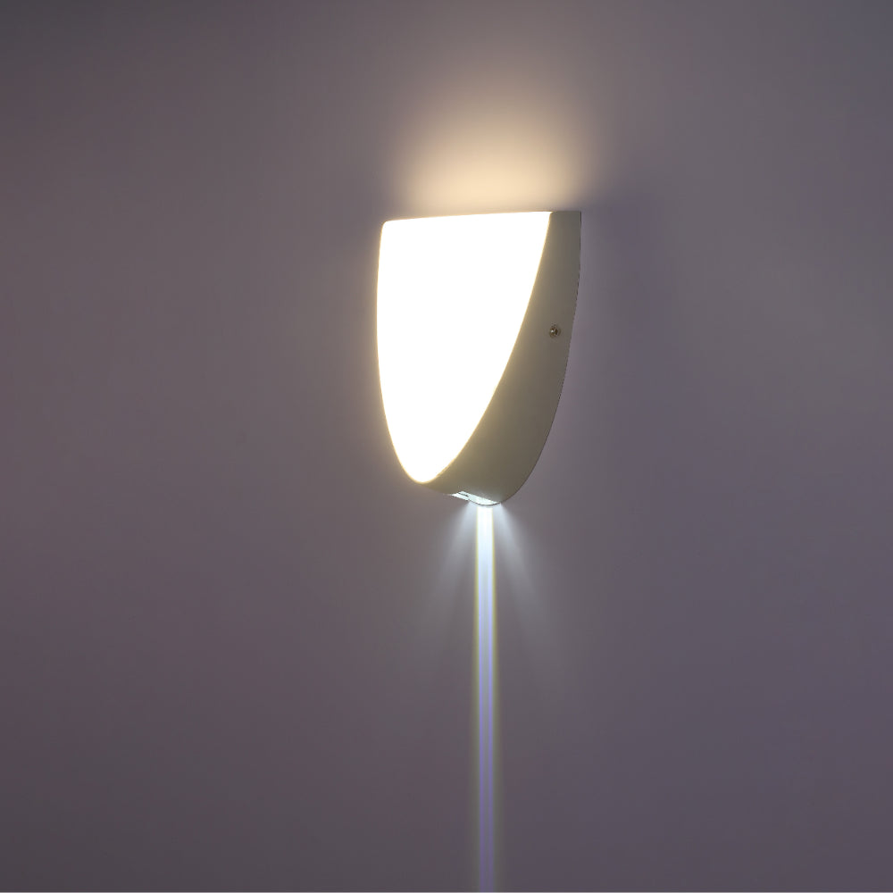 Semi-ellipse Plastic Modern LED Outdoor Wall Light 15W