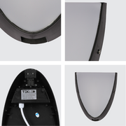Semi-ellipse Plastic Modern LED Outdoor Wall Light 15W 14