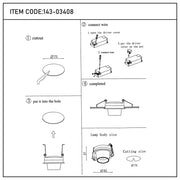 User manual for Sentinel Adjustable Gimbal Recessed LED Downlight-143-03408