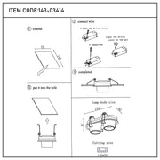 User manual for Sentinel Adjustable Gimbal Recessed LED Downlight-143-03414