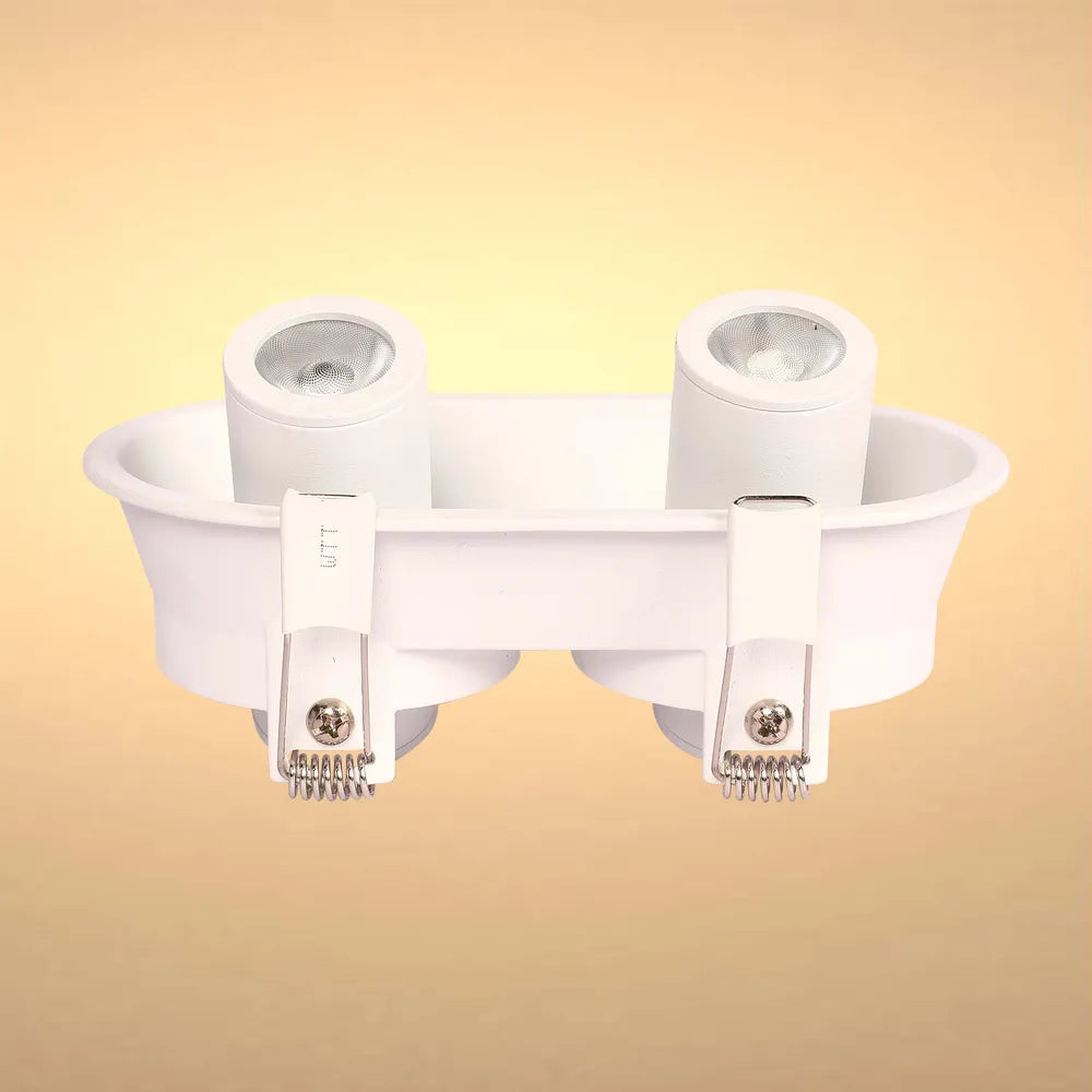 LED Downlight TEKLED Sentinel Compact Adjustable Gimbal Recessed LED Downlight-White-143-03424