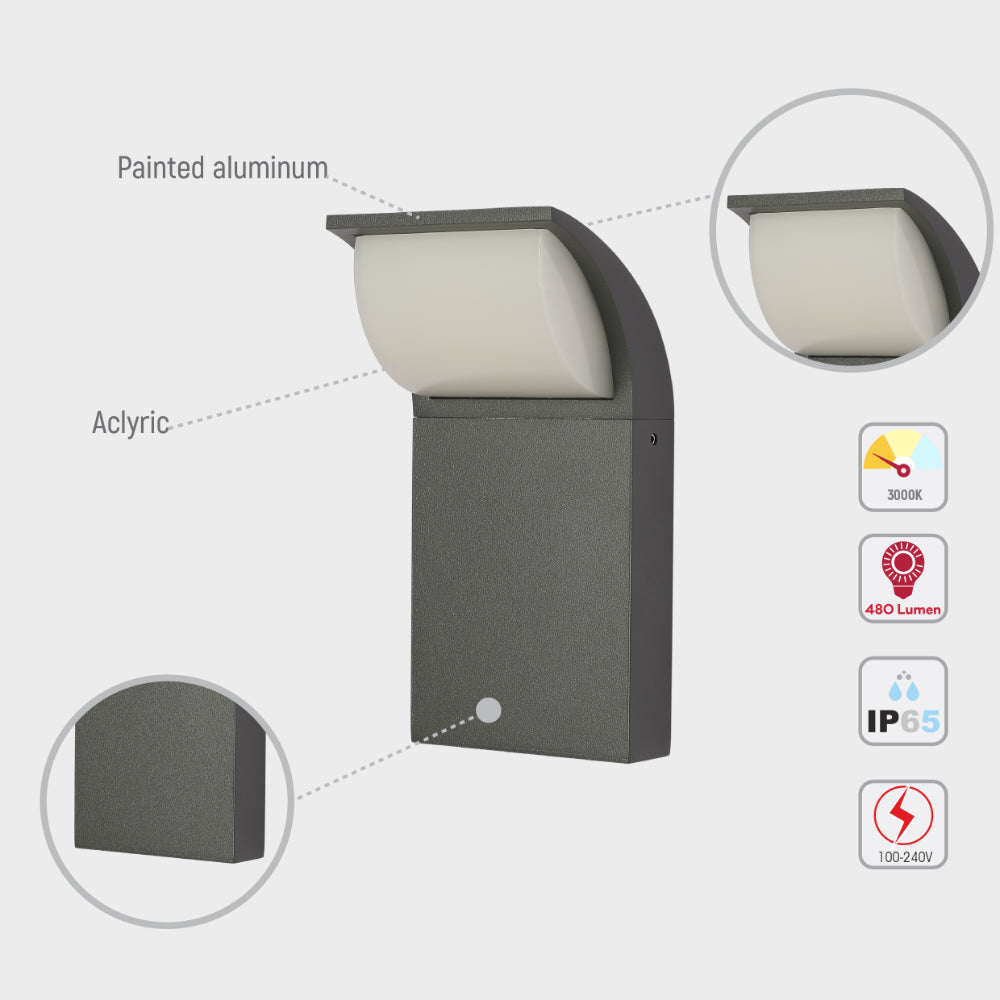 Senza LED Outdoor Wall Light 7W 3000K 11