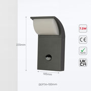 Senza LED Outdoor Wall Light 7W 3000K 10