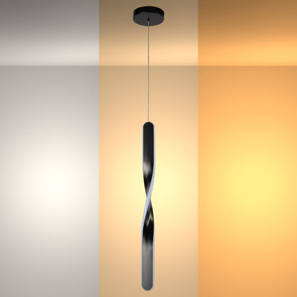 Modern Sleek Twirl CCT Adjustable LED Ceiling Fixture | Contemporary ...