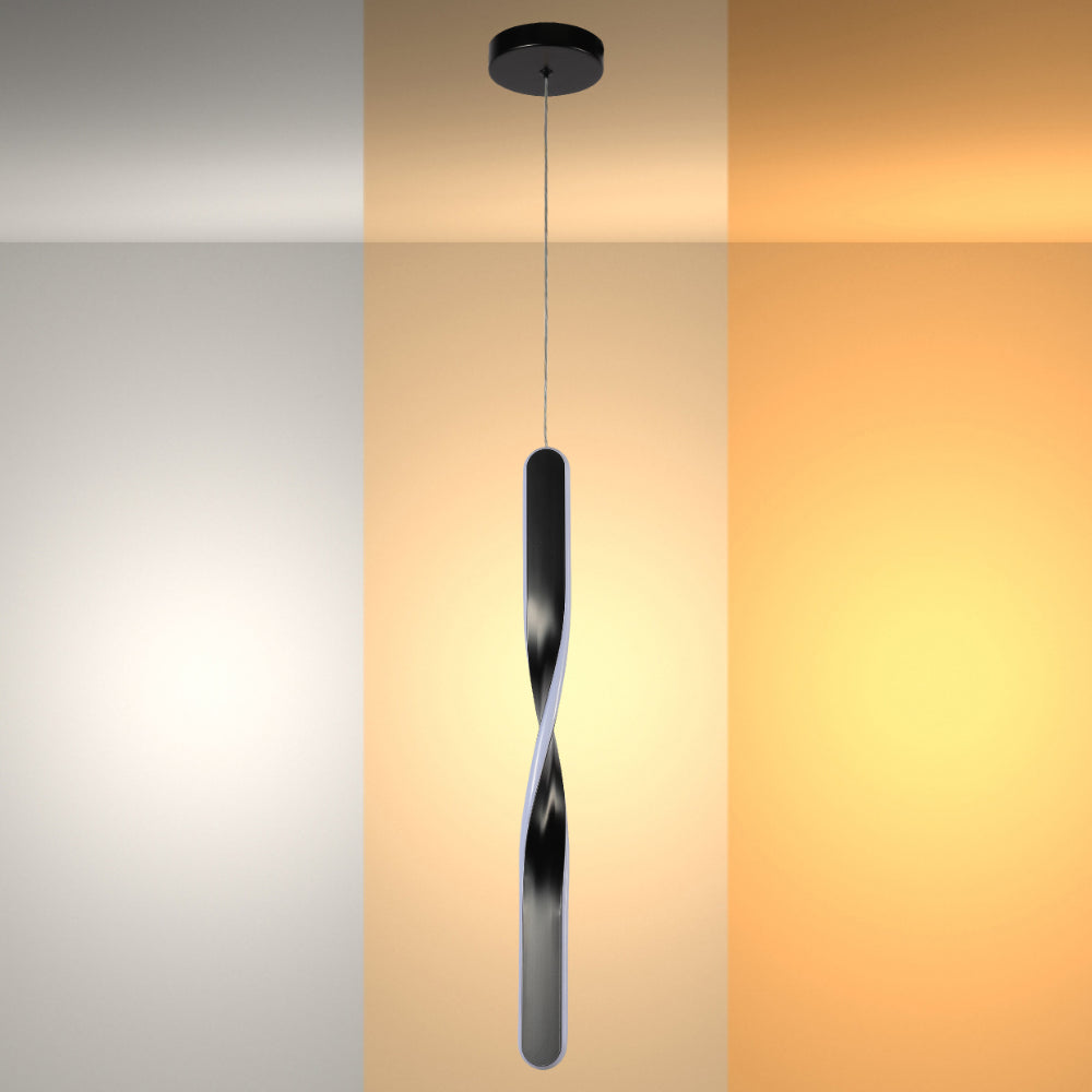 Sleek Twirl CCT Adjustable LED Pendant Light, Metal Pendant Light, TEKLED 1