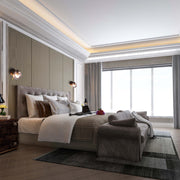 Elegant Globe Wall Light with Pull Down Switch - Smoky Glass 9