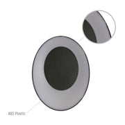 Solar Eclipse Black Plastic Modern LED Outdoor Wall Light 15W Warm White 6