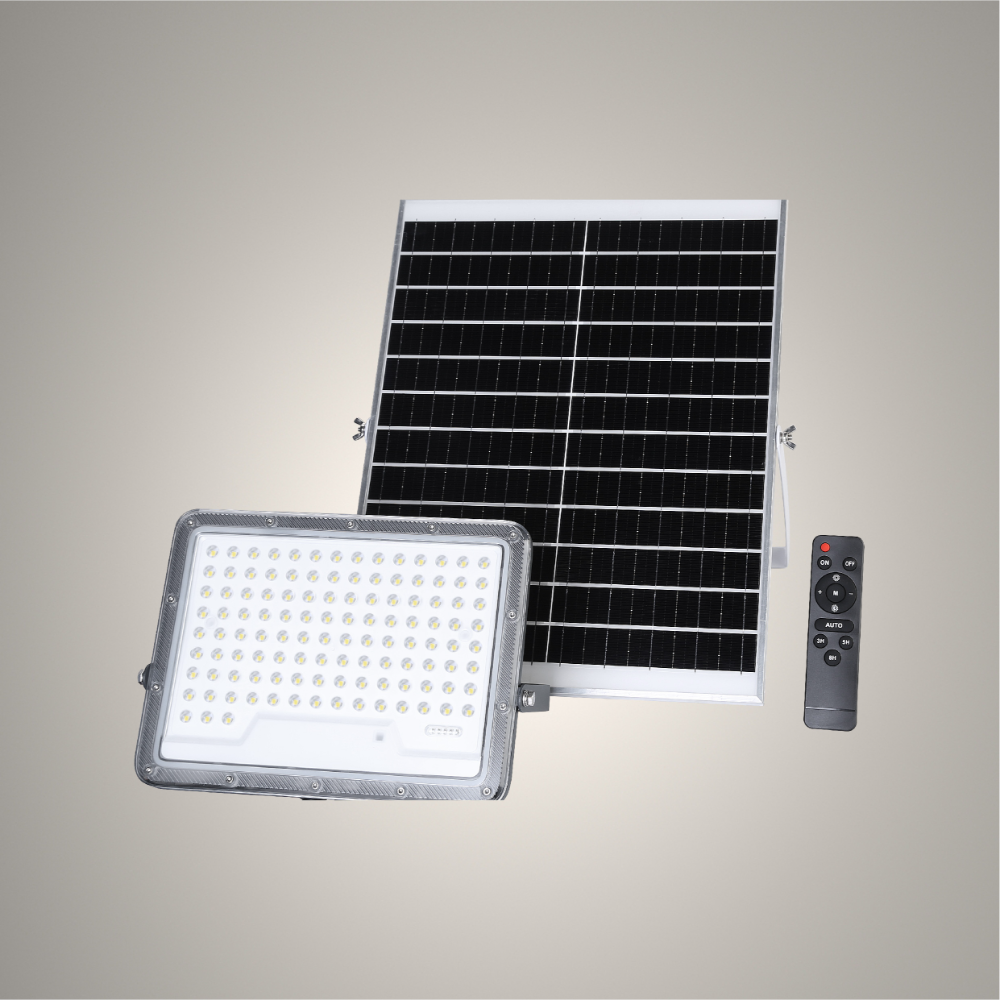 Solar LED Floodlight with Remote Control, Solar Floodlight, TEKLED 1