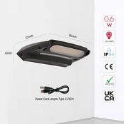 Solar-Powered Tiltable LED Wall Light, Motion Sensor, 3000K Warm White, Rechargeable, Outdoor Use, Solar Security Light With Sensor, TEKLED
