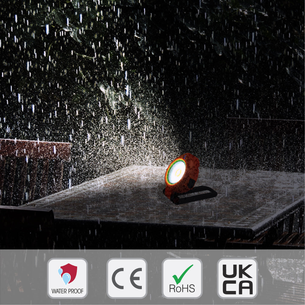 weatherproof SolarFlex Multi-Purpose Portable Floodlight
