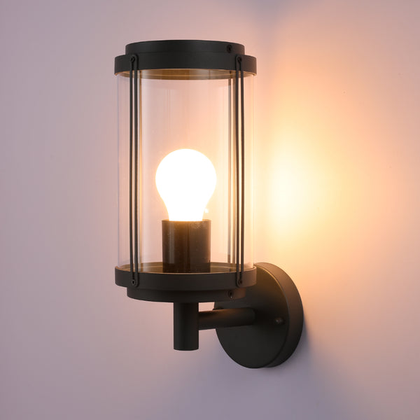 Tanaro Vintage Outdoor Wall Lantern E27 Dark Grey 4