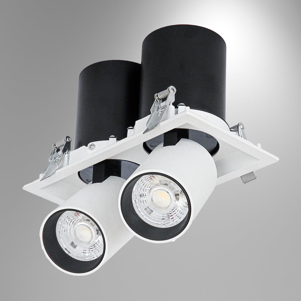 Telescopic Swivel Tilt Adjustable Retractable In-Out LED Rectangle Downlight 30