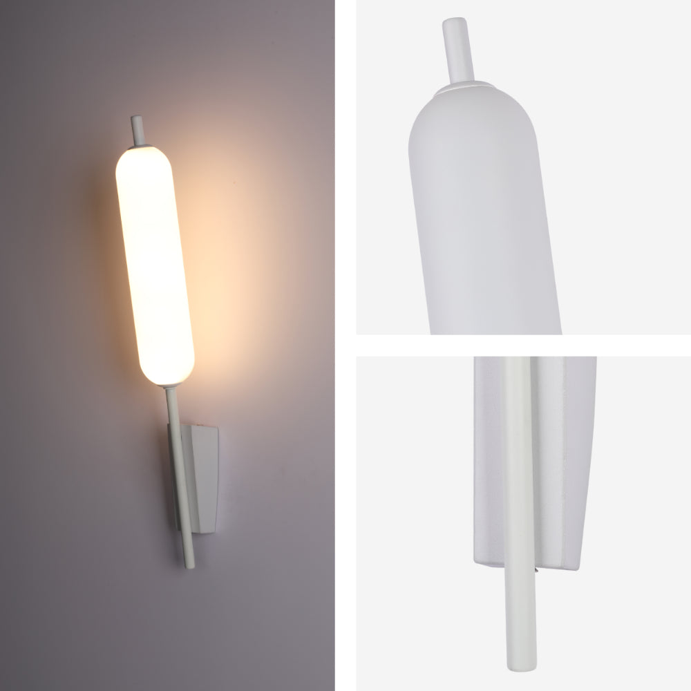 The Blazing Birch Typha Cattail Modern LED Wall Sconce Light 3000K 12W 14