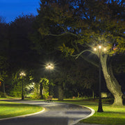 Tuela Outdoor Garden Pathway Lamp Post Top 3 Light Dark Grey 2