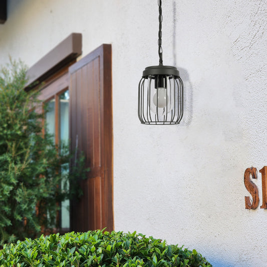 Tuela Outdoor Pendant Lamp E27 Dark Grey 3