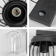 Tuela Outdoor Wall Light E27 Dark Grey 14