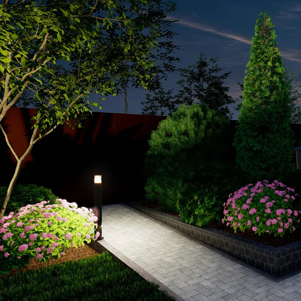 Outdoor Bollard Light TEKLED Twilight Wave LED Pathway Bollard Light-Default Title-257-03062