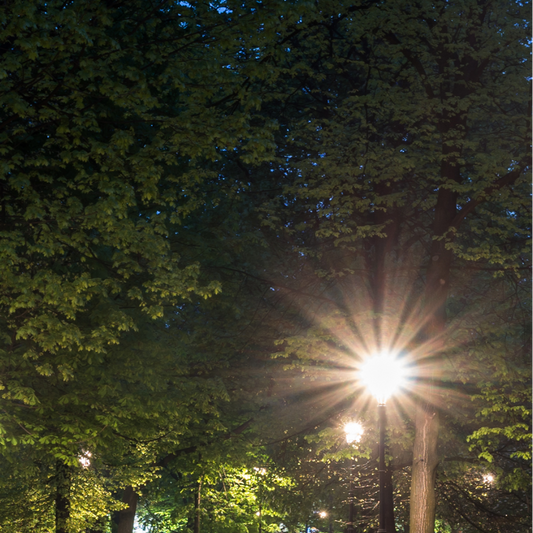 UFO LED Pathway Garden Lamp Post Top Light 60W 3CCT 2