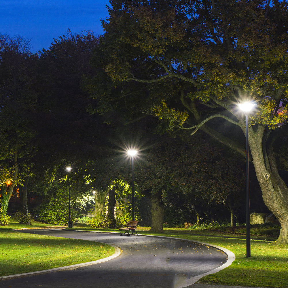 UFO LED Pathway Garden Lamp Post Top Light 60W 3CCT 3