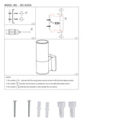 user manual Up-Down Outdoor Wall Lamp IP54 GU10 Dark Grey 1 lamp