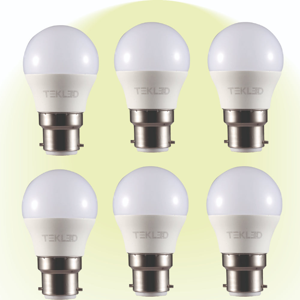 Ursa LED Golf Ball G45 Dimmable B22 Bayonet Cap 5W Pack of 6 4000k cool white