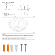 User manual for Luxury Clear Crystal Flush Modern Ceiling Chandelier Light Gold