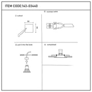User manual for Valiant Tiltable Square GU10 Downlight-143-03440