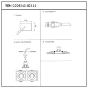 User manual for Valiant Tiltable Square GU10 Downlight-143-03444