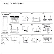 A guide on how to install outdoor lighting, including illustrations of each step.