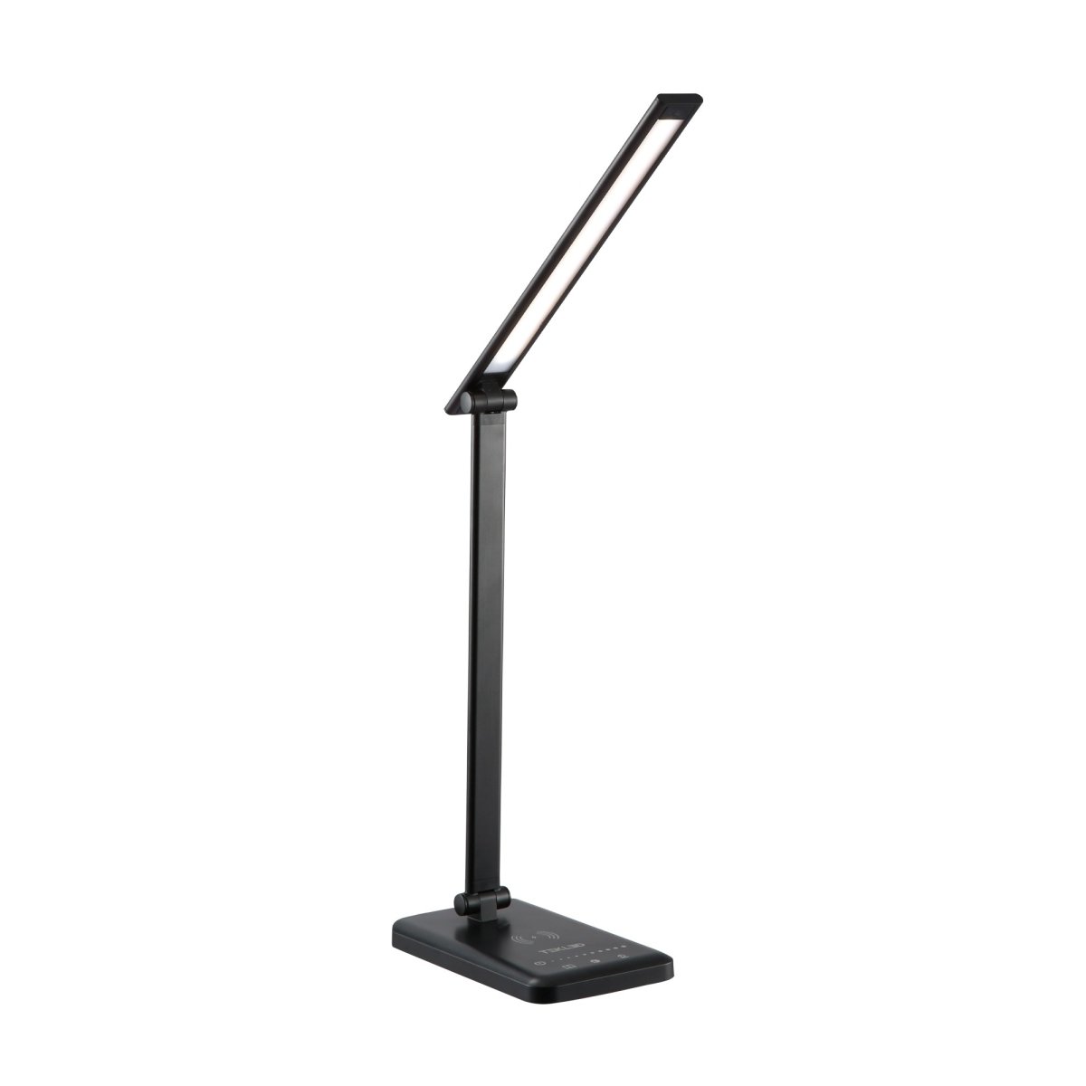 Main image of Dingo Silver Desk Light Dimmable and Colour Modes with Wireless Phone Charger | TEKLED 130-03614